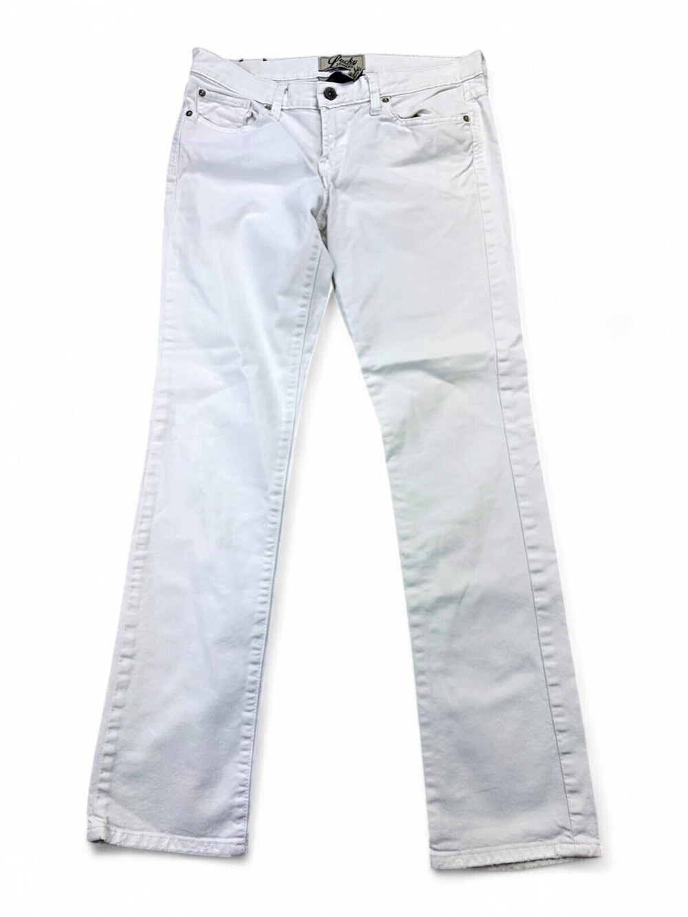 Lucky Brand Women's Straight Leg Jeans 28 White
